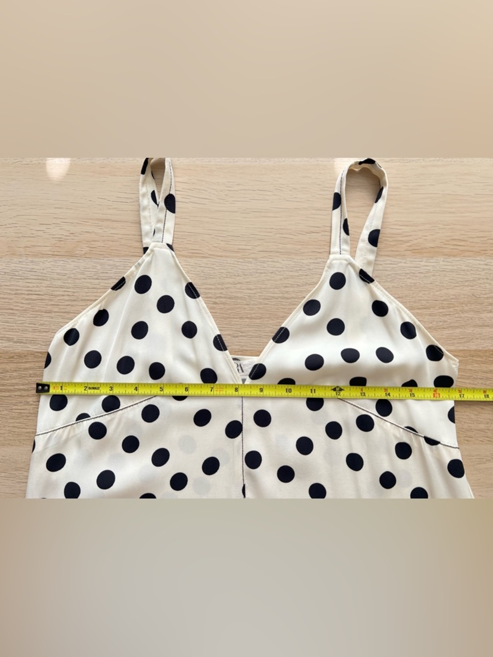 Zara Limited Edition Polka Dot Slip Dress M Midi Blogger Viral - Picture 7 of 14